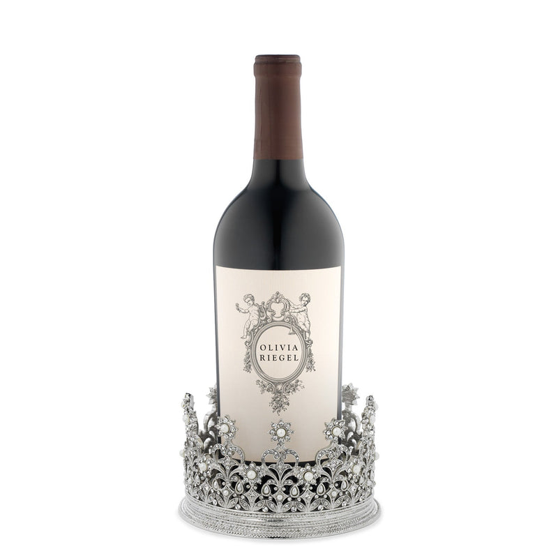 Silver Diana Crown Wine Coaster - BlueJay Avenue