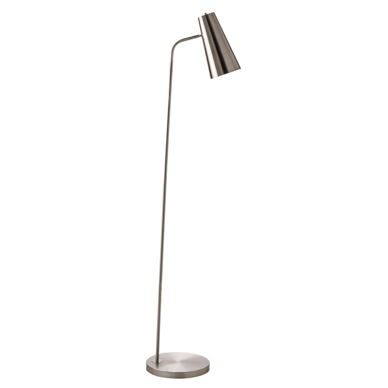 Tanner Silver Task Floor Lamp in Nickel Finish - BlueJay Avenue