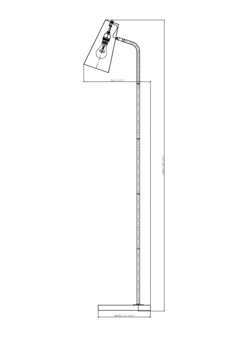 Tanner Silver Task Floor Lamp in Nickel Finish - BlueJay Avenue