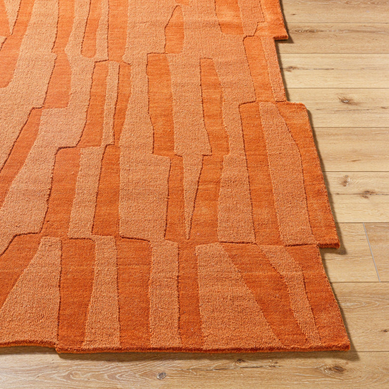 Tatum Wool Rug, Orange - BlueJay Avenue