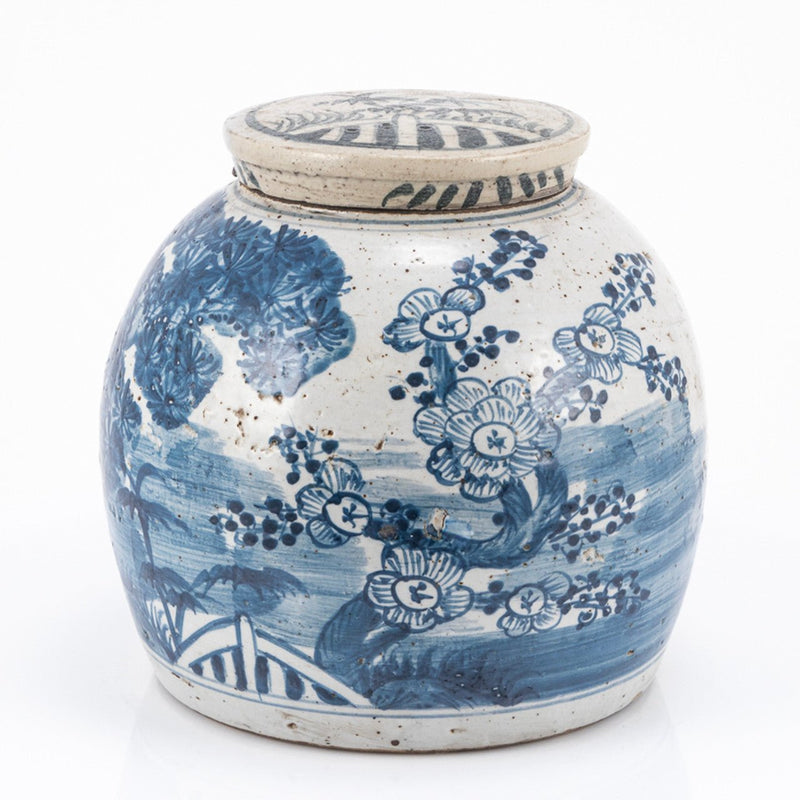 Vintage Ming Jar Pine Motif - BlueJay Avenue