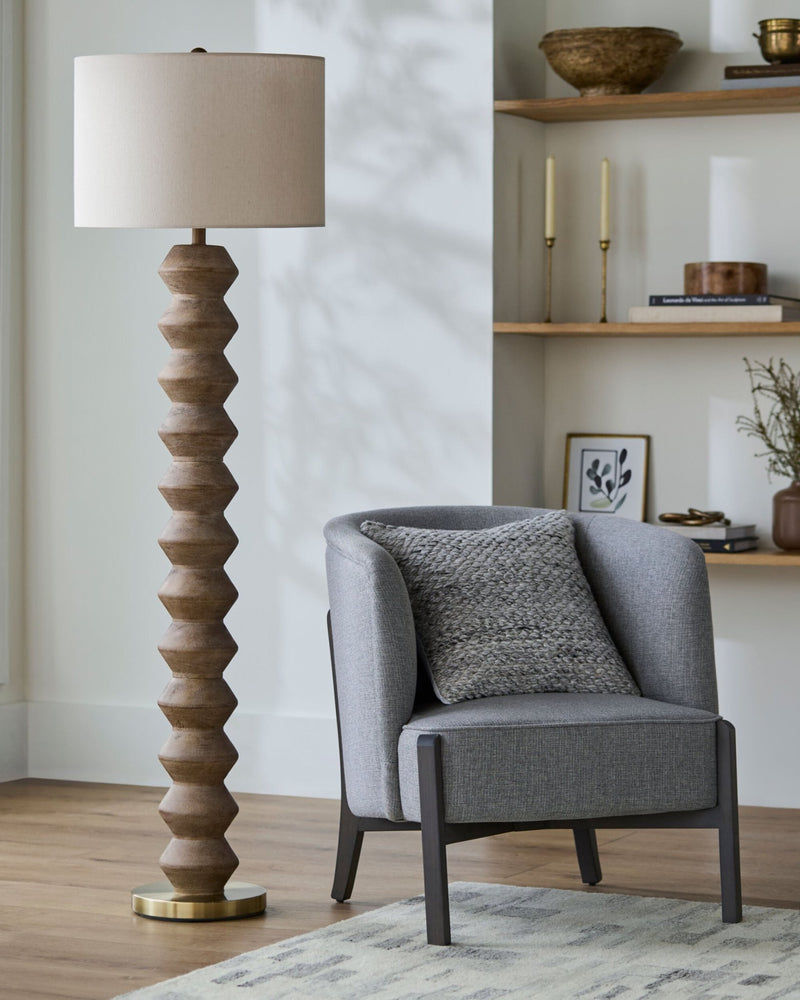 Walden Dark Brown Floor Lamp - BlueJay Avenue