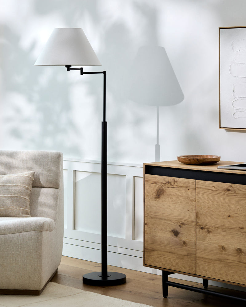 Colby Black Task Floor Lamp - BlueJay Avenue