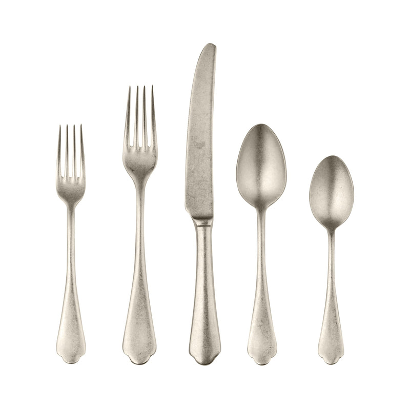 Dolce Vita Flatware Set, Pewter Champagne - BlueJay Avenue