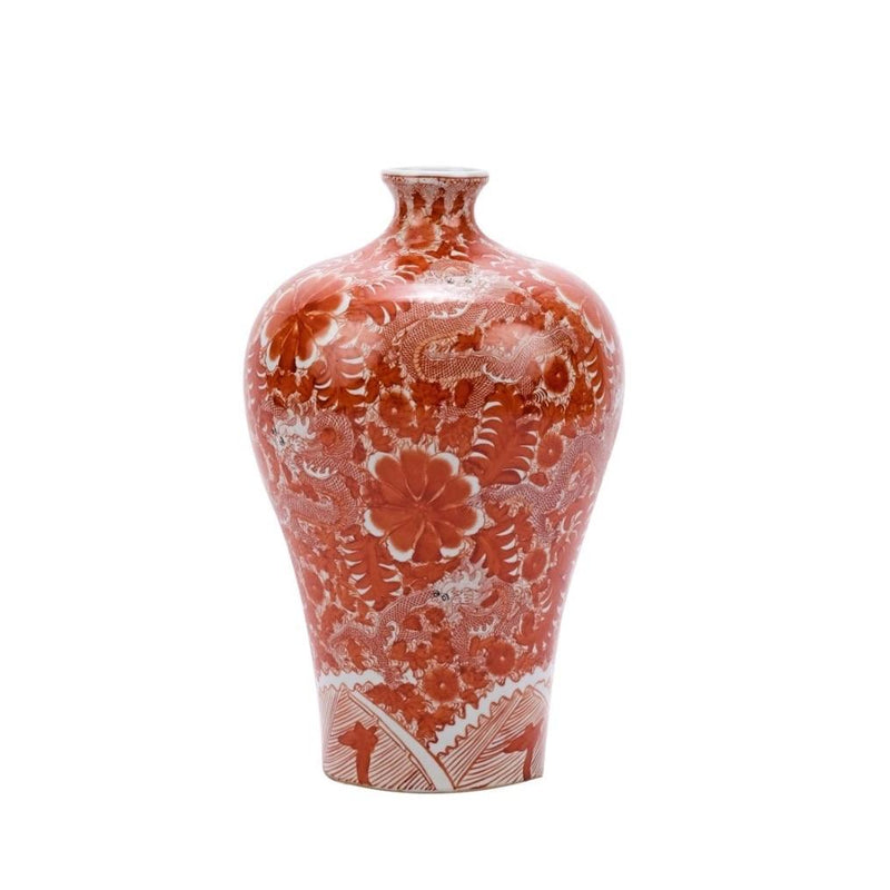 Dragon Motif Prunus Vase - BlueJay Avenue