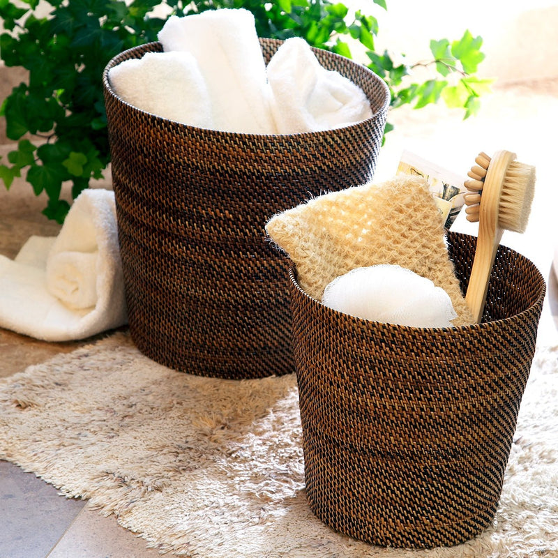 Hand Woven Waste Basket - BlueJay Avenue