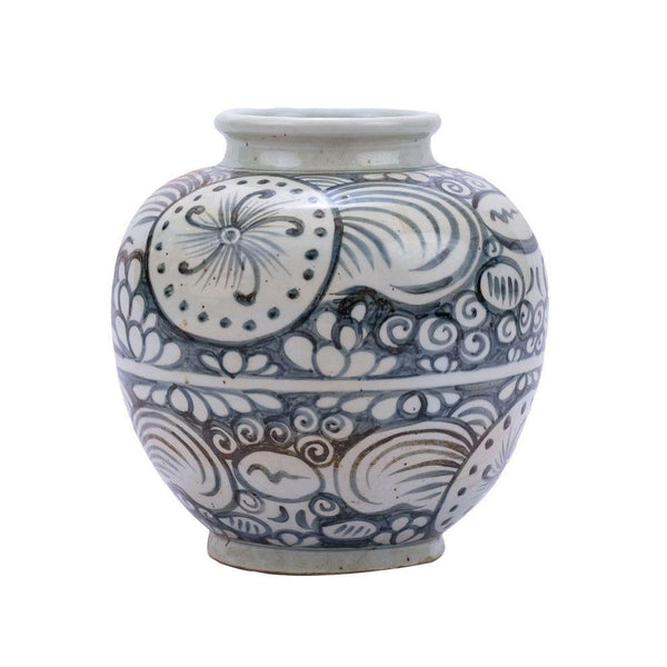 Indigo Sunflower Open Top Jar - BlueJay Avenue