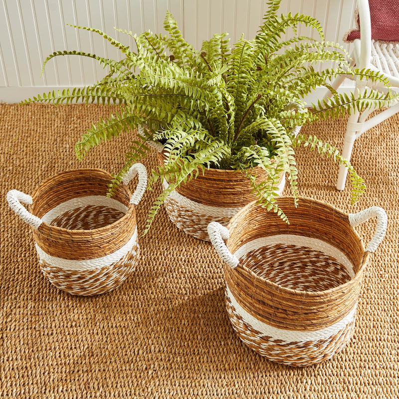 Key Largo Round Baskets, Set of 3 - BlueJay Avenue