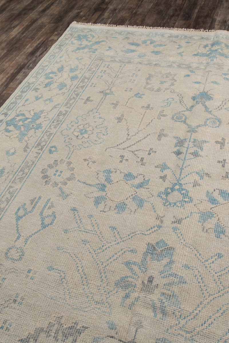 Lowell Hand Knotted Wool Area Rug, Ivory - BlueJay Avenue