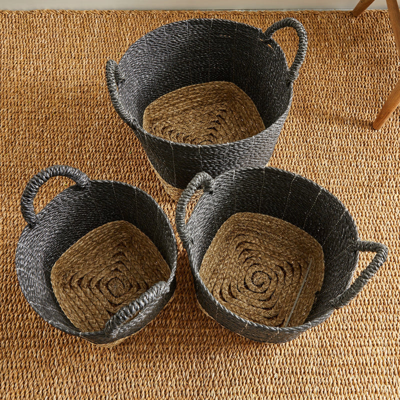 Madura Market Baskets, Set of 3 - BlueJay Avenue