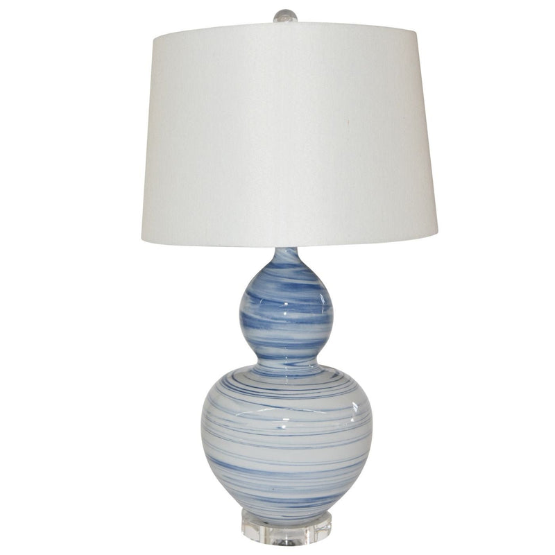 Marbleized Gourd Vase Lamp - BlueJay Avenue