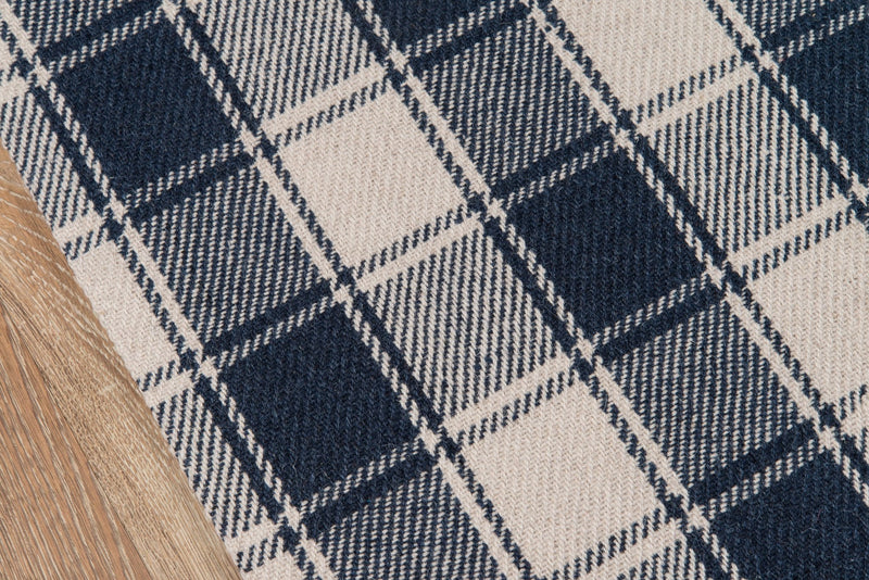 Marlborough Hand Woven Wool Area Rug, Navy - BlueJay Avenue