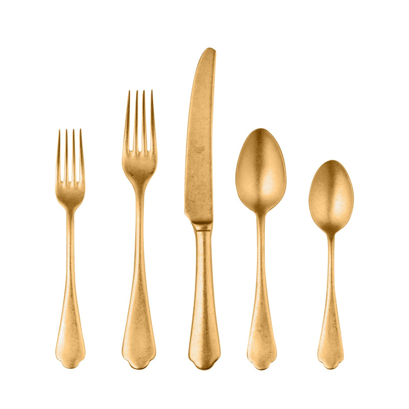 Mepra Dolce Vita Cutlery Set, Pewter Oro - BlueJay Avenue