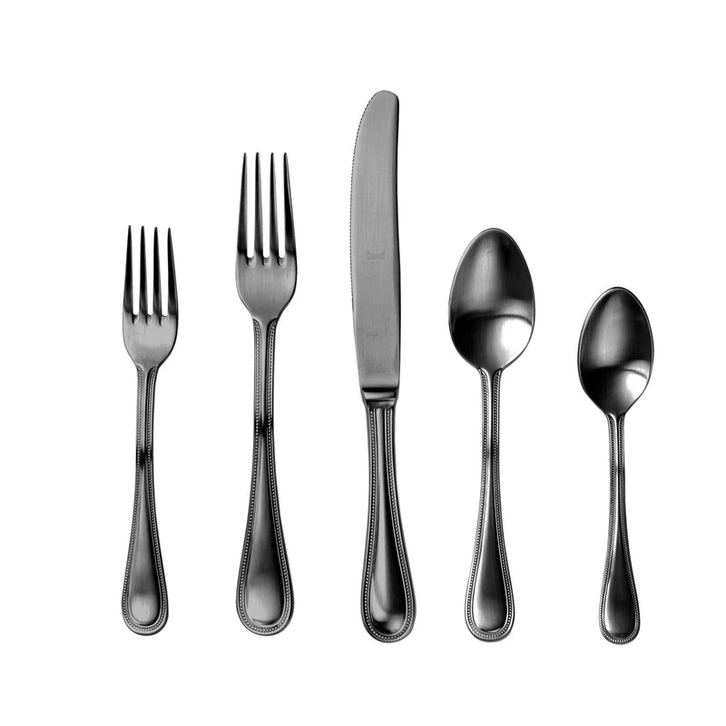 Perla Ice Flatware Set, Oro Nero - BlueJay Avenue