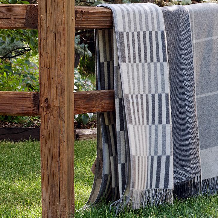 Riley Woven Throw Blanket, Gray - BlueJay Avenue