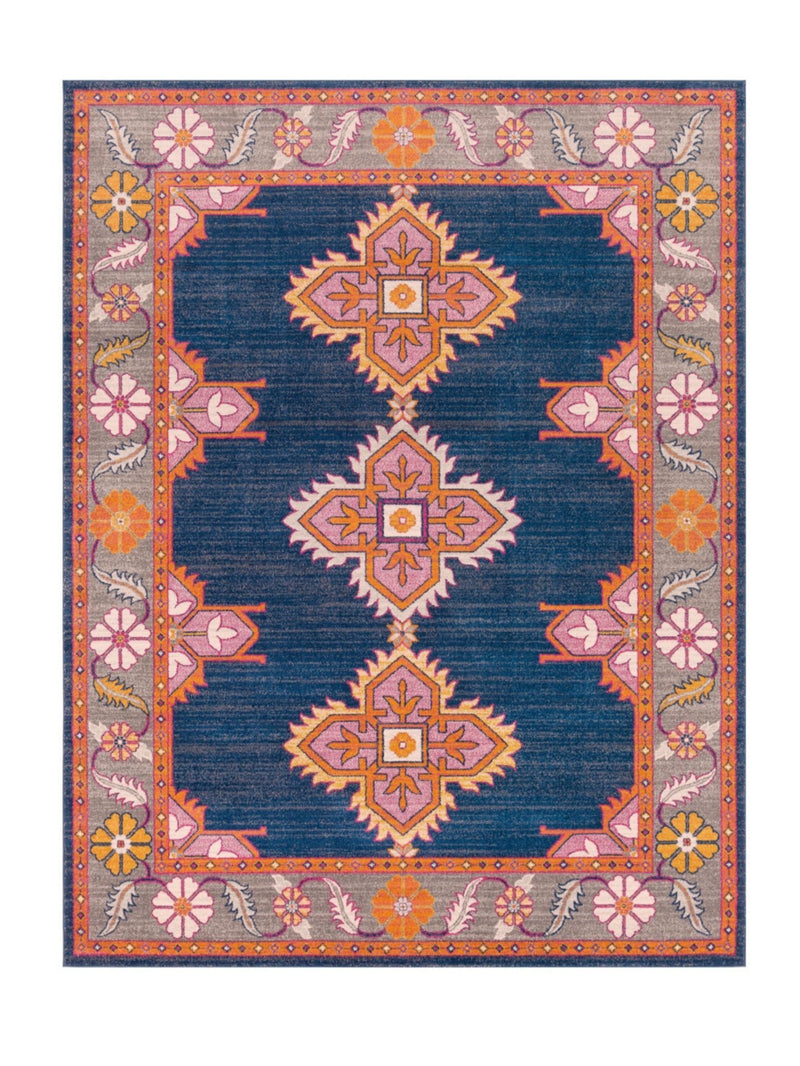 Sophia Dark Blue Area Rug - BlueJay Avenue