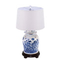 Vintage Flower Bird Jar Lamp - BlueJay Avenue