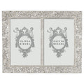 Windsor 4" x 6" Double Photo Frame, Silver - BlueJay Avenue