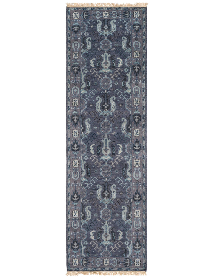 Zerin Navy & Dark Purple Area Rug - BlueJay Avenue