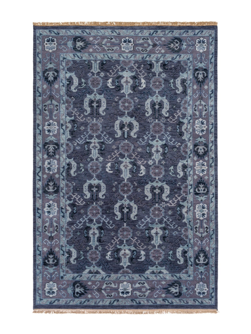 Zerin Navy & Dark Purple Area Rug - BlueJay Avenue