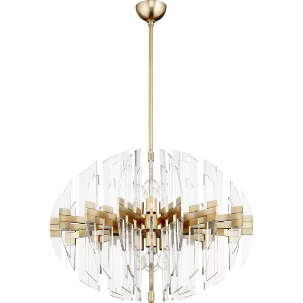 ZION 8LT Oval Chandelier, 30" - BlueJay Avenue